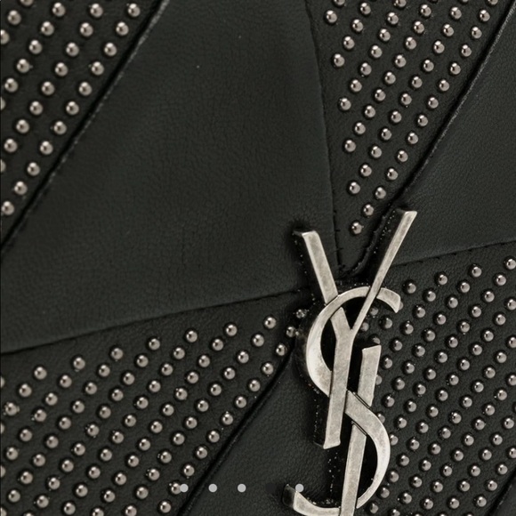 YSL Yves Saint Laurent Stud Jamie Shoulder Bag Purse RARE - Picture 3 of 5